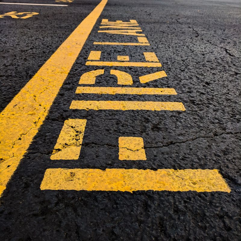 Fire Lane Striping