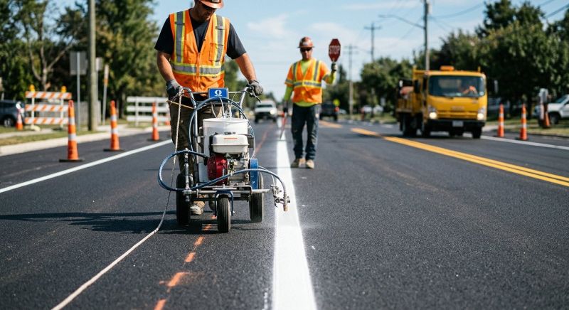 Asphalt Painting in Houston, TX