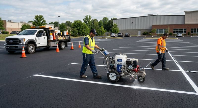 Asphalt Striping in Orange County, CA