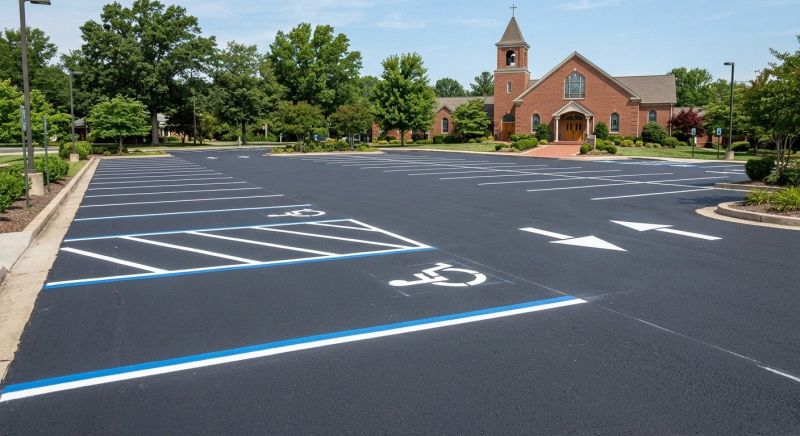 Church Parking Lot Striping in Hilton Head Island, SC