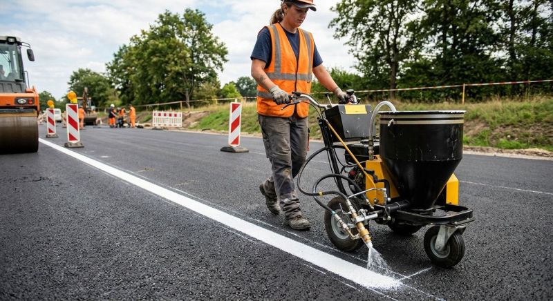 Commercial Asphalt Painting in Houston, TX