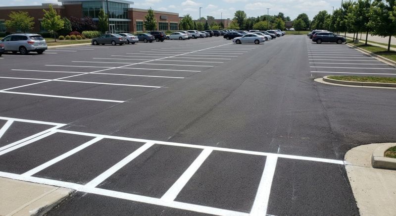 Concrete Parking Lot Striping in Canton, GA