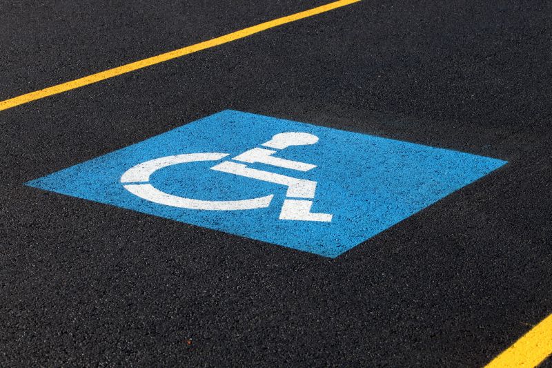 Disability Parking Marking in Orange County, CA