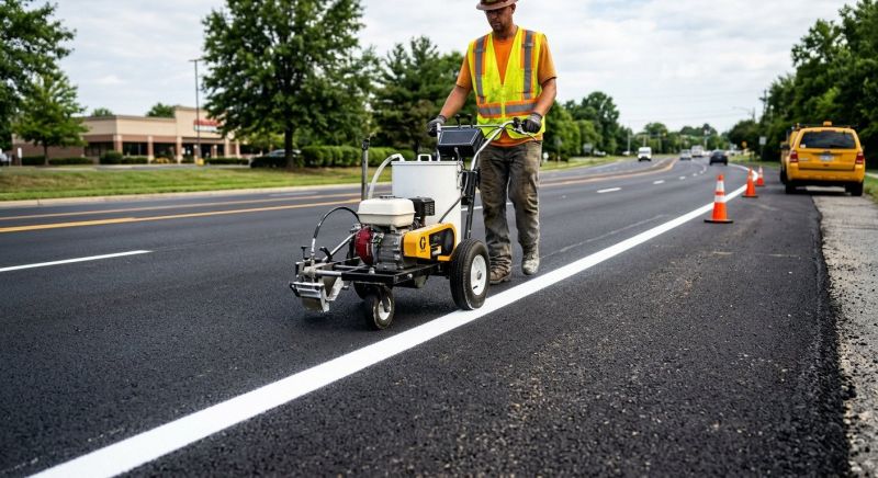 Pavement Striping Service in Palm Springs, CA