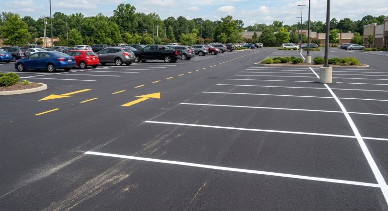 Concrete Parking Lot Striping in Palm Springs, CA